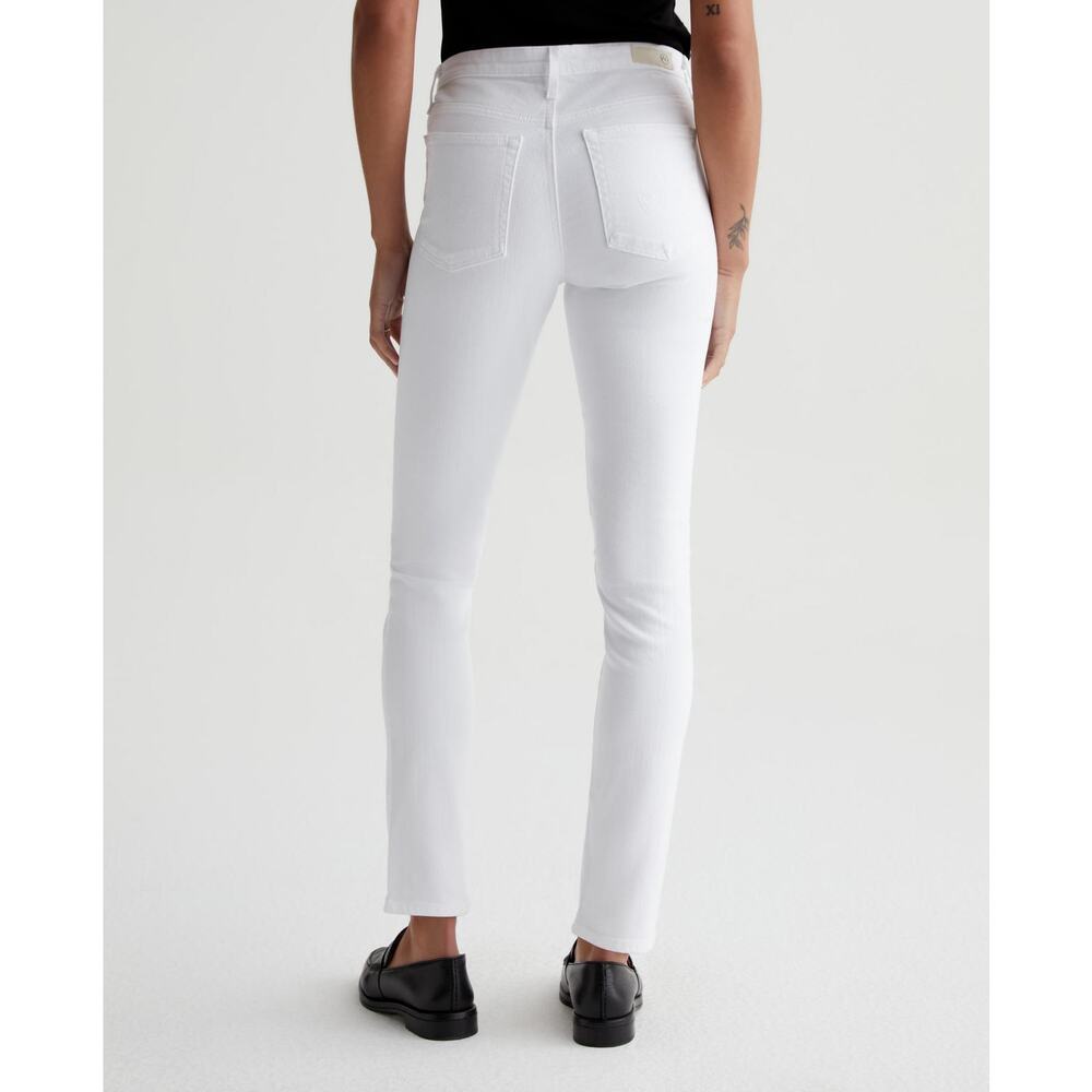 AG The Prima Cigarette Leg White Jeans Womens Ankle 29R $210 - Picture 2 of 12